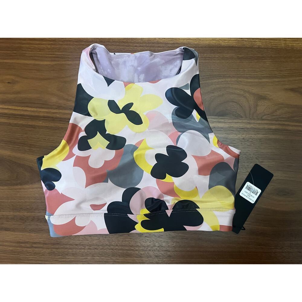 Wear It To Heart Sella Bra Cloud Cosmos Floral Sports Bra Crop Top S NWT - Picture 9 of 9